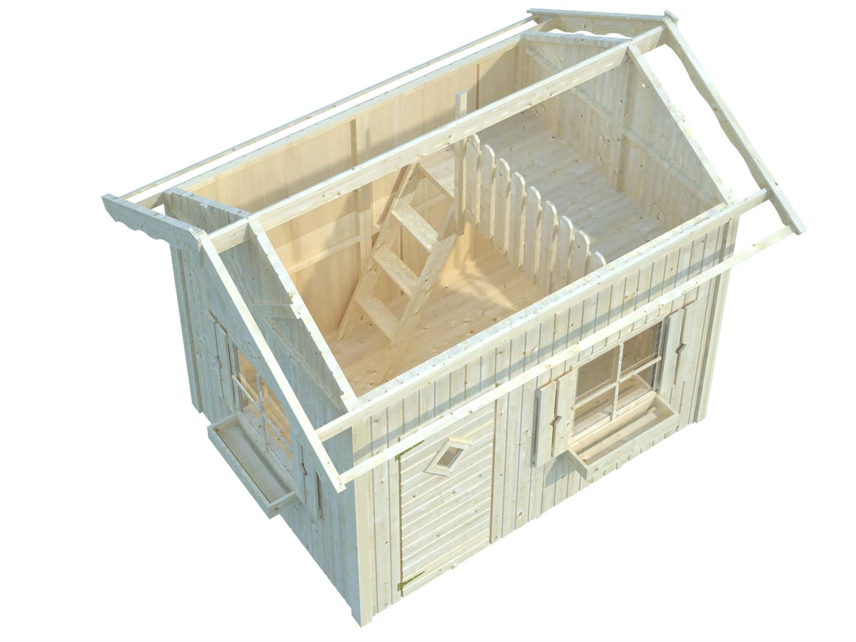 Grete (2.3x1.8m | 3.7m2 | 16mm) Playhouse - Palmako UK