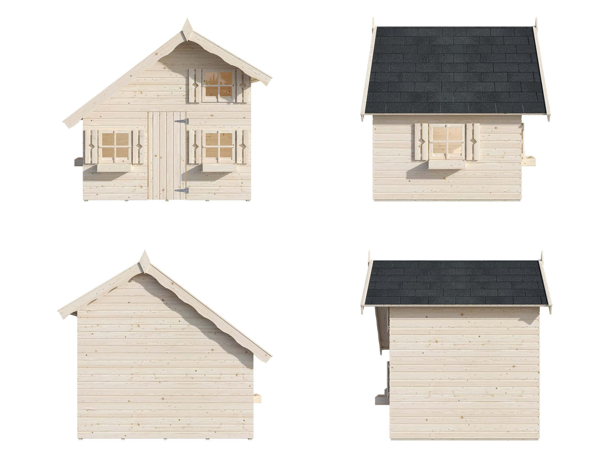 Tom (2.2x1.8m | 3.8m2 | 16mm) Playhouse - Palmako UK