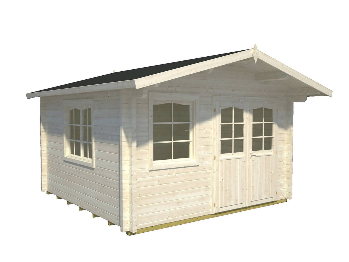 Alaska 1 (3,8x3,8m | 12m2 | 70mm) Log Cabin - Palmako UK