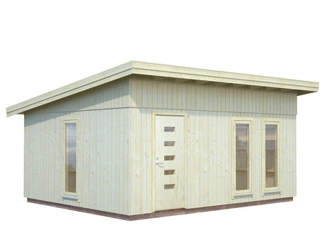 Annika (5.5x4.5m | 21.5m2) Large Pent Roof Panel Garden House - Palmako UK