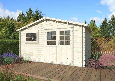 Luca (4,1x2,96m | 10,4m2 | 28mm) Log Shed - Palmako UK