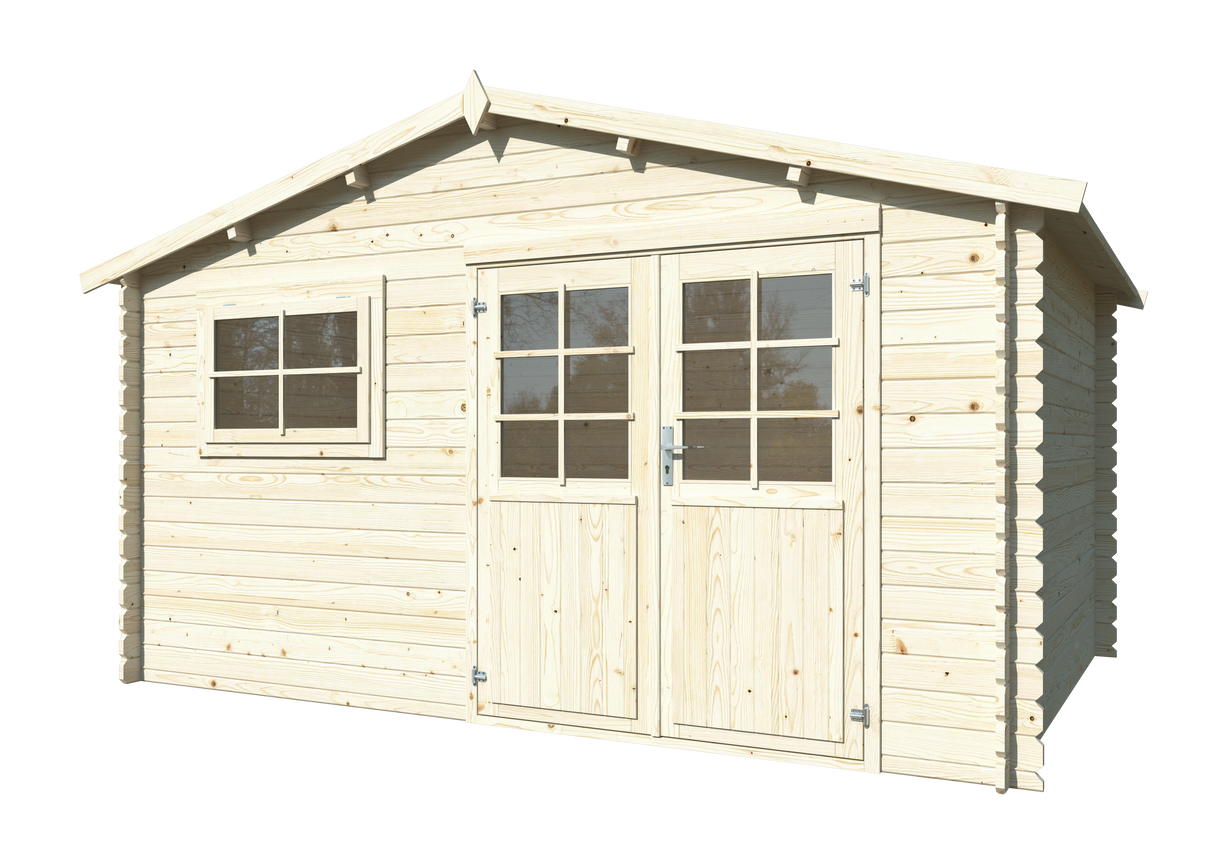 Luca (4,1x2,96m | 10,4m2 | 28mm) Log Shed - Palmako UK