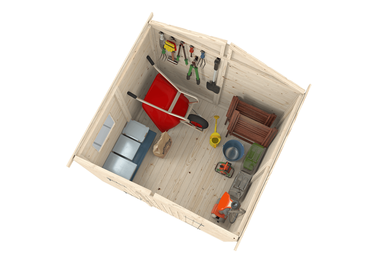Dani (1,83x1,7m | 3,1m2 | 12mm) Element Shed - Palmako UK