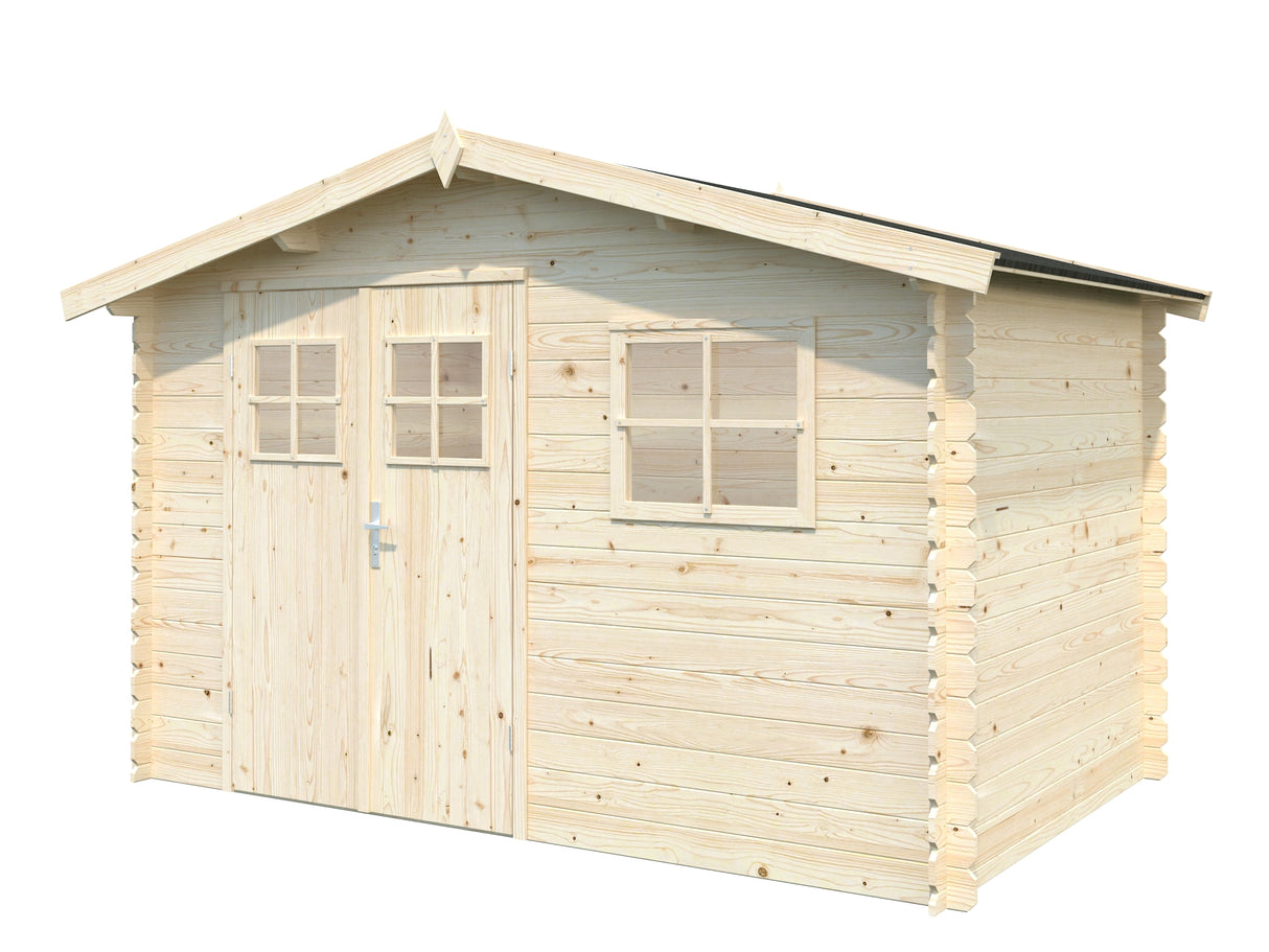 Latina (3,2x2,05m | 5,6m2 | 19mm) Log Shed - Palmako UK
