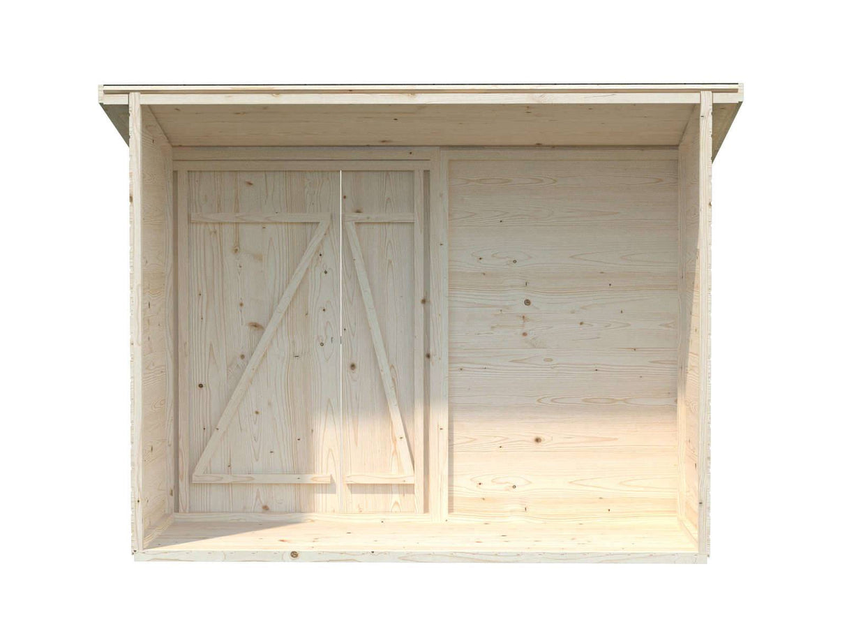 Leif XS (2.3x1m | 2.2m2) Add-on Garden Side Shed - Palmako UK