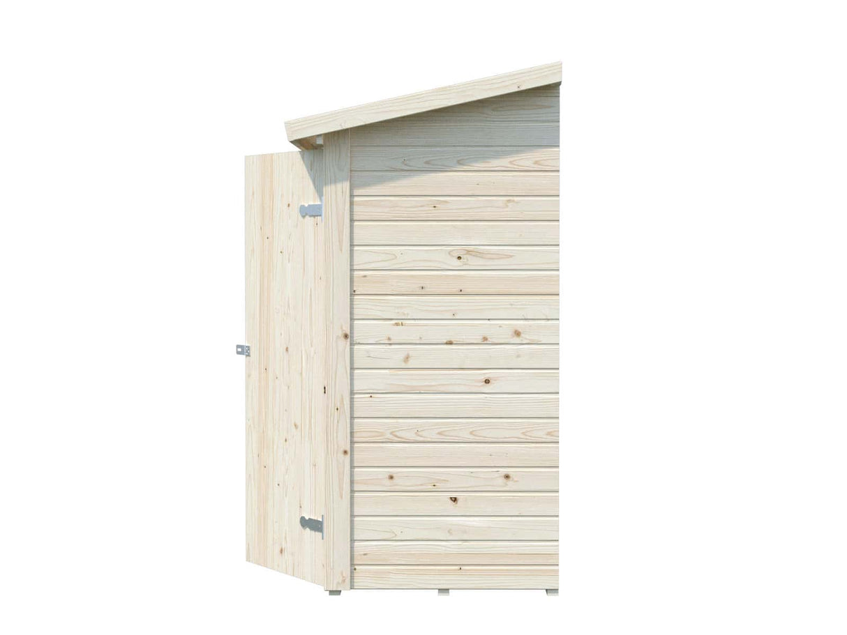 Leif XS (2.3x1m | 2.2m2) Add-on Garden Side Shed - Palmako UK