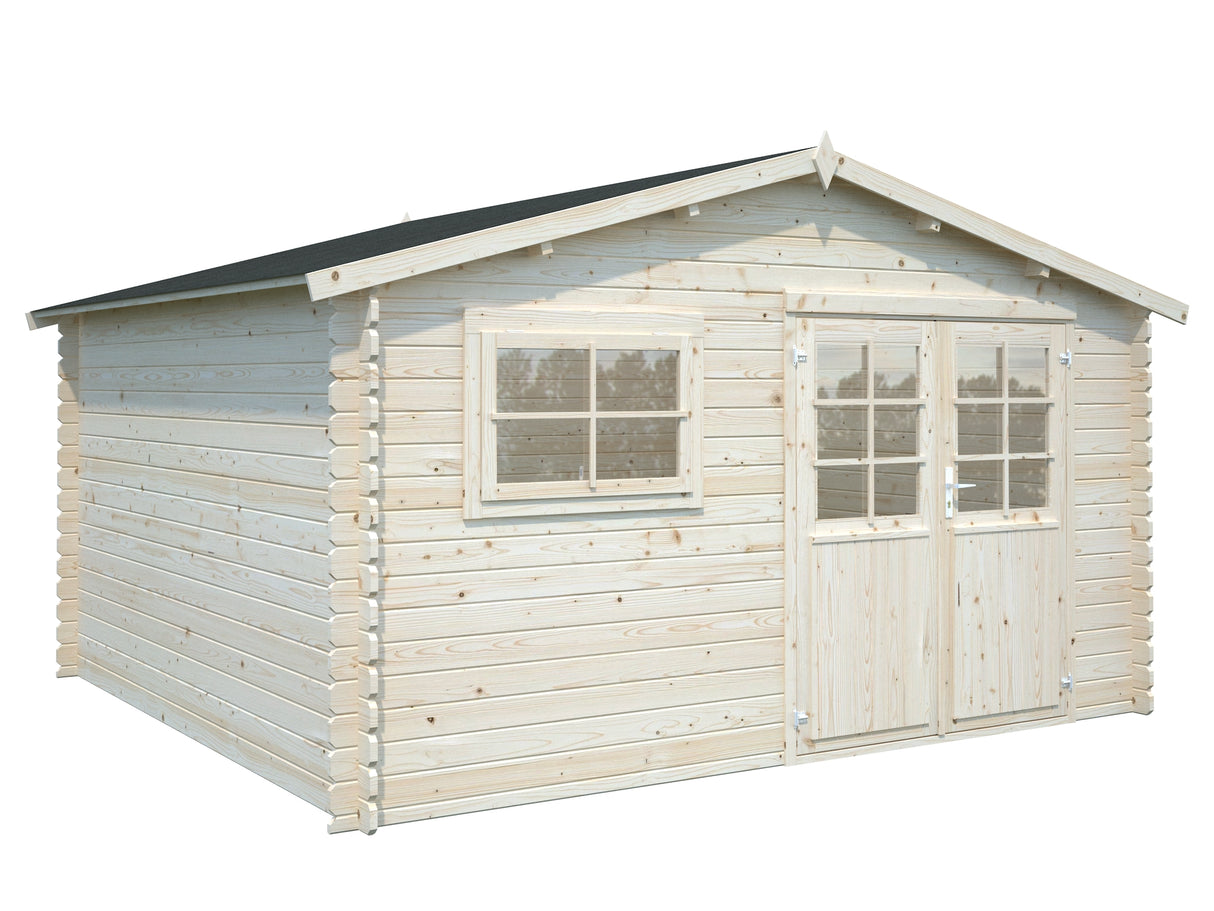 Luca (4,1x3,8m | 13,6m2 | 28mm) Log Shed - Palmako UK