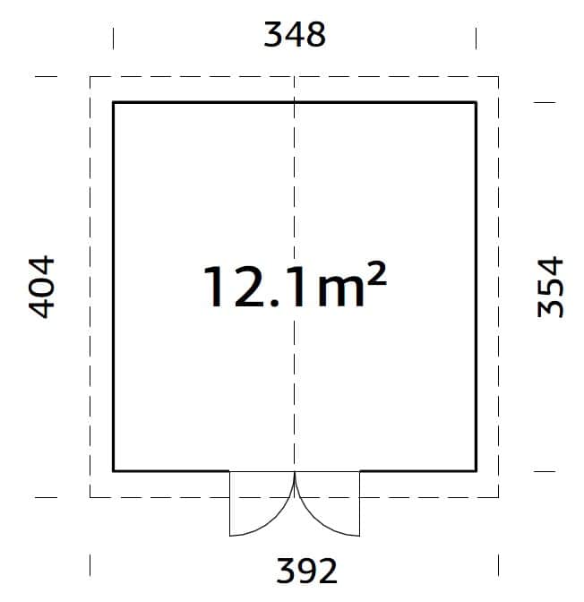 Lucas M (3.5x3.5m | 12.1m2) - Palmako UK