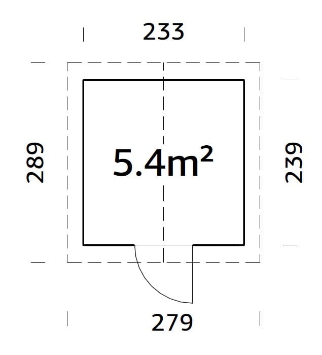 Lucas S (2.3x2.4m | 5.4m2) - Palmako UK