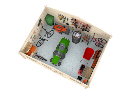 Lodz (5,04x3,8m | 17m2 | 28mm) Log Shed - Palmako UK