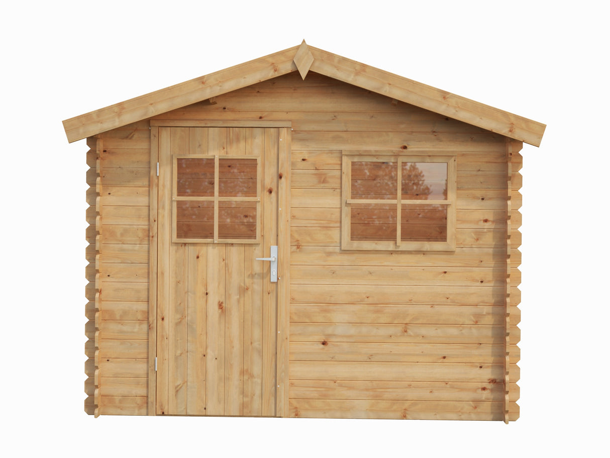 Makro 19-1 (2,6x2m | 4,3m2 | 19mm) Pressure Treated Log Shed - Palmako UK