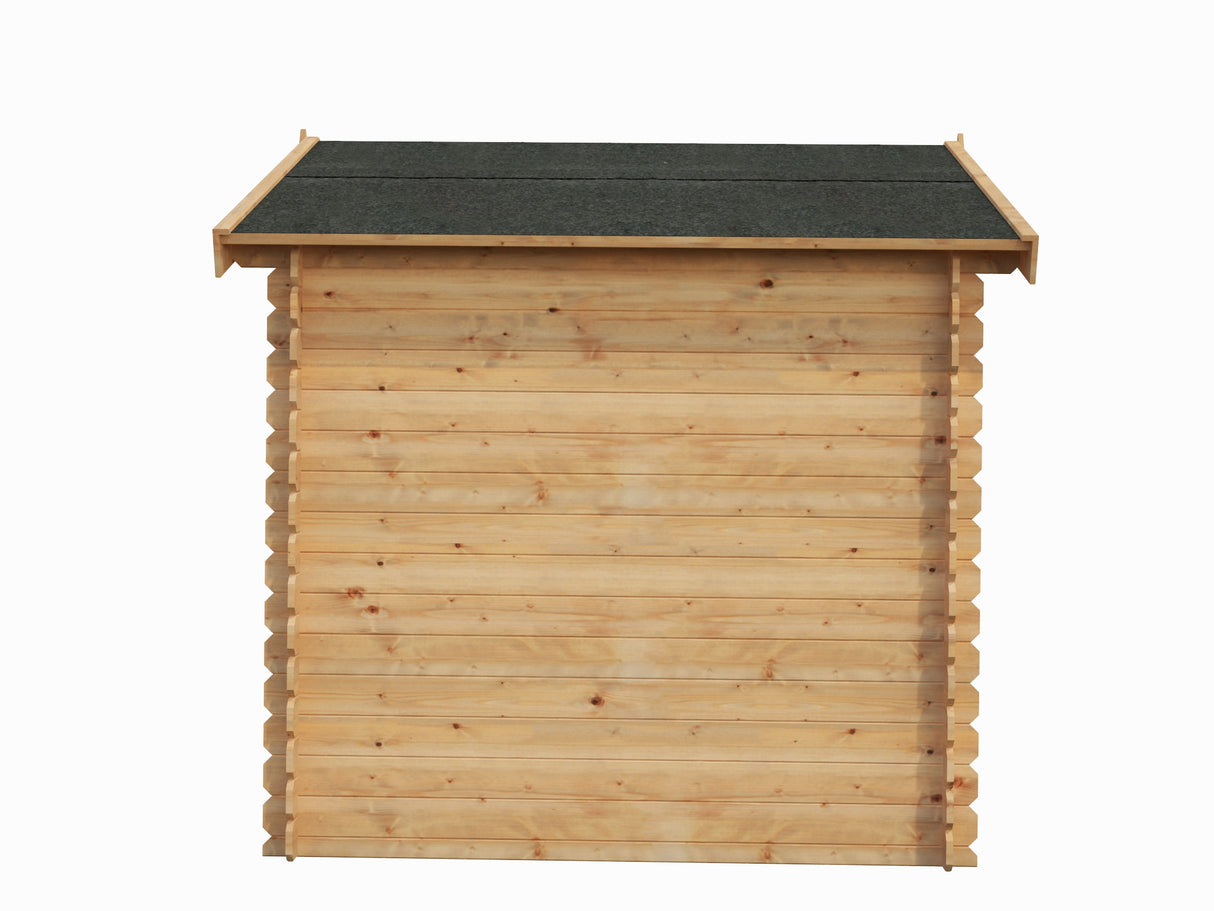 Makro 19-1 (2,6x2m | 4,3m2 | 19mm) Pressure Treated Log Shed - Palmako UK