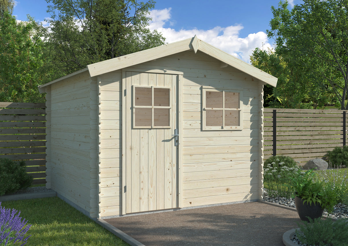 Makro (2,6x2,6m | 5,8m2 | 19mm) Log Shed - Palmako UK