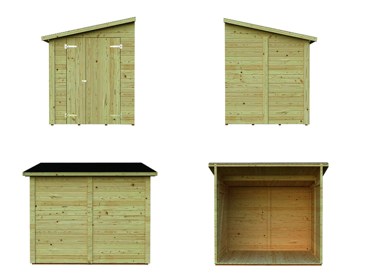 Mia S (2.2x1.7m | 3.6m2) Storage Shed - Palmako UK
