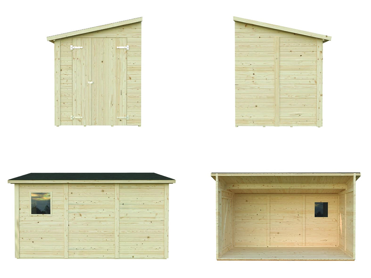 Mia M (3.3x1.7m | 5.4m2) Storage Shed - Palmako UK