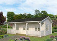 Sandra L (7.9x3.7m | 25.6+11.1m2 | 44mm) Multi-Room Log Cabin - Palmako UK