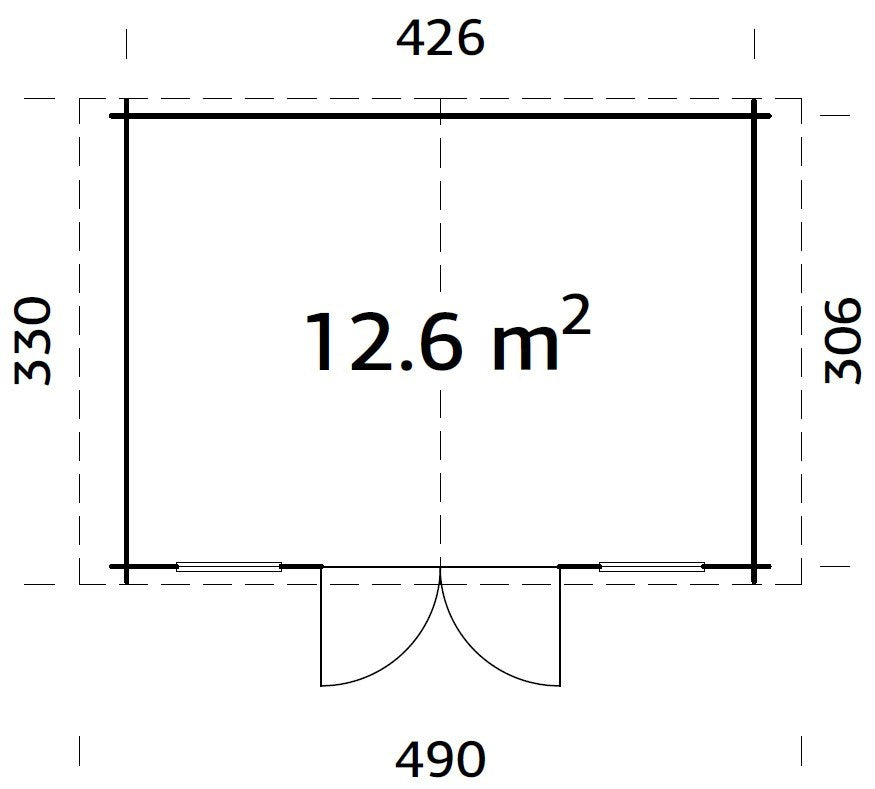 Korao Axess - 28 mm Log Cabin - Palmako UK