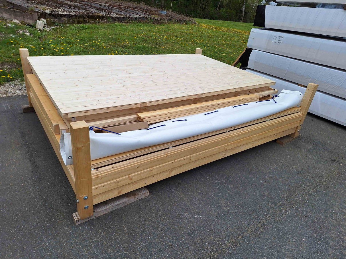 Marian (3x2,3m | 6,2m2 | 16mm) Portable Timber Stall / Pop-Up Wooden Kiosk - Palmako UK