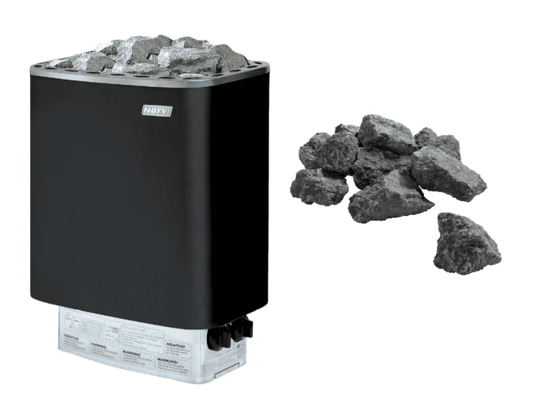 Eir (3,6m2 | 2,2x1,8m |44mm) Compact Garden Sauna Set - 6kw Heater and Roofing Felt Included