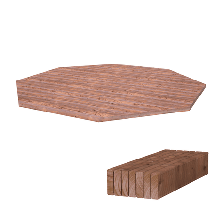 Floor Kit for Betty 18,0 m2, pressure treated, 28mm, 45x70mm (EAN:4743142057612, AX:LA28-4646) - Palmako UK