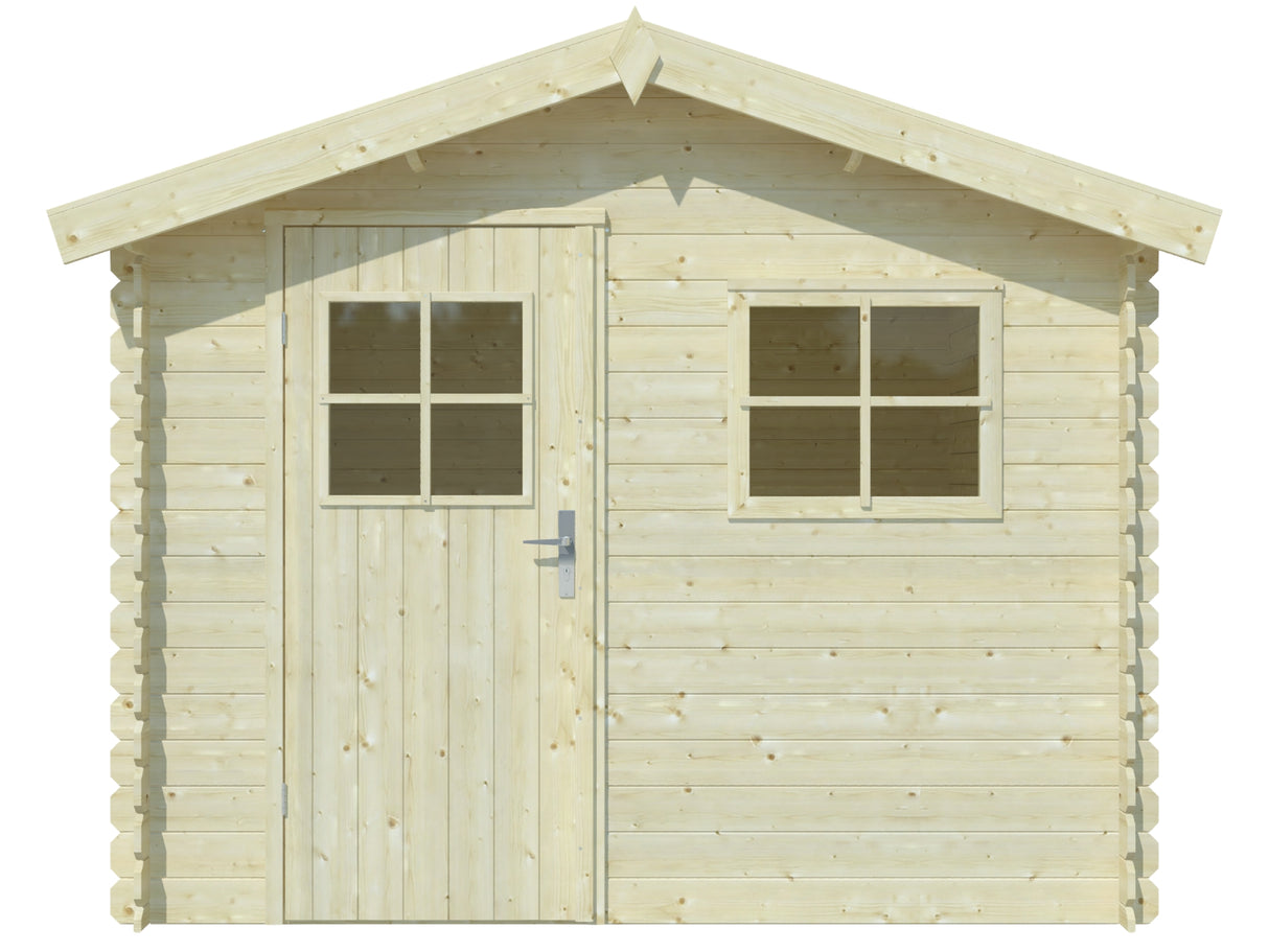 Makro (2,6x2,6m | 5,8m2 | 19mm) Log Shed - Palmako UK