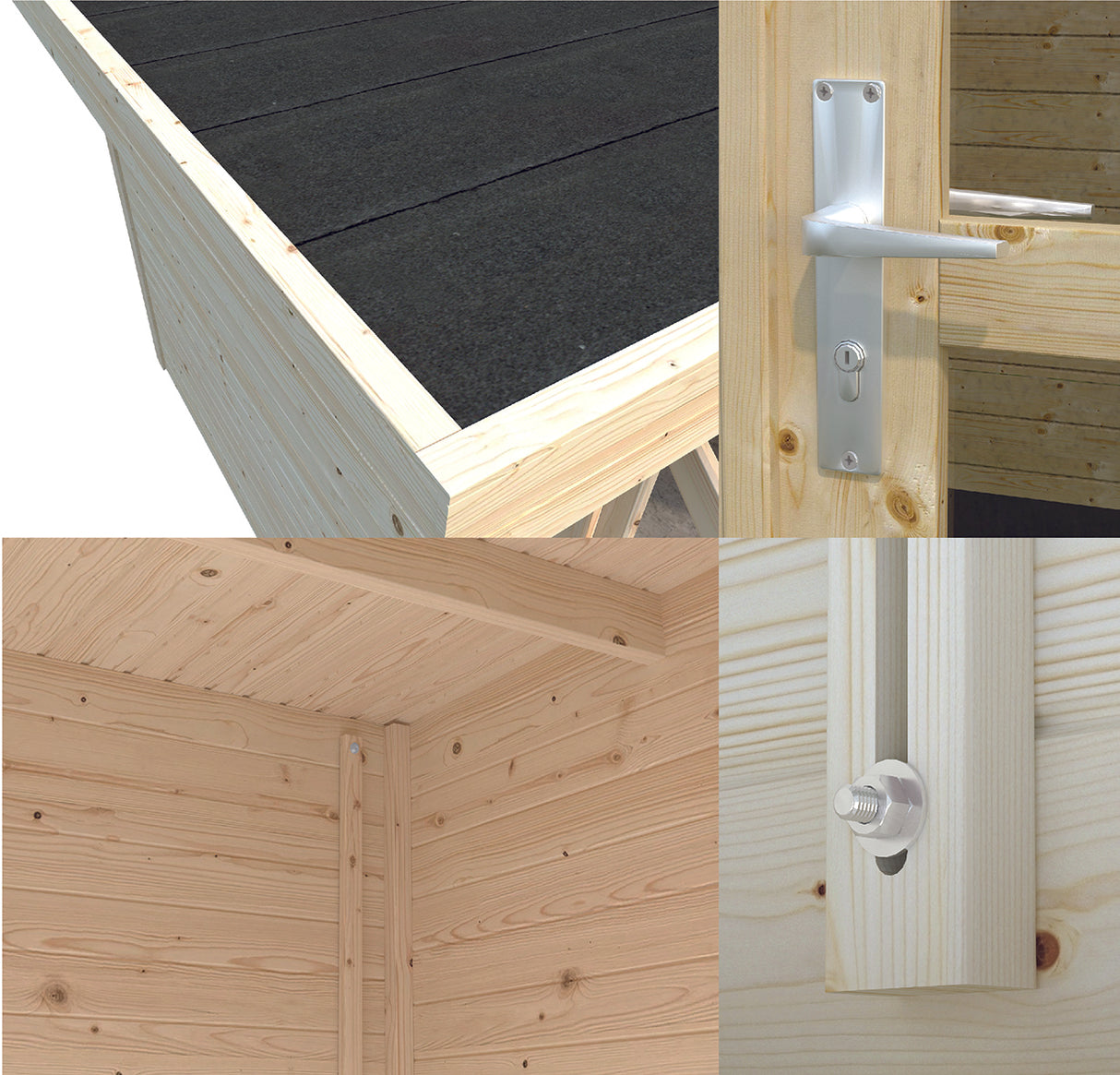 Volga (2,96x3m | 8,6m2 | 28mm) Log Shed - Palmako UK