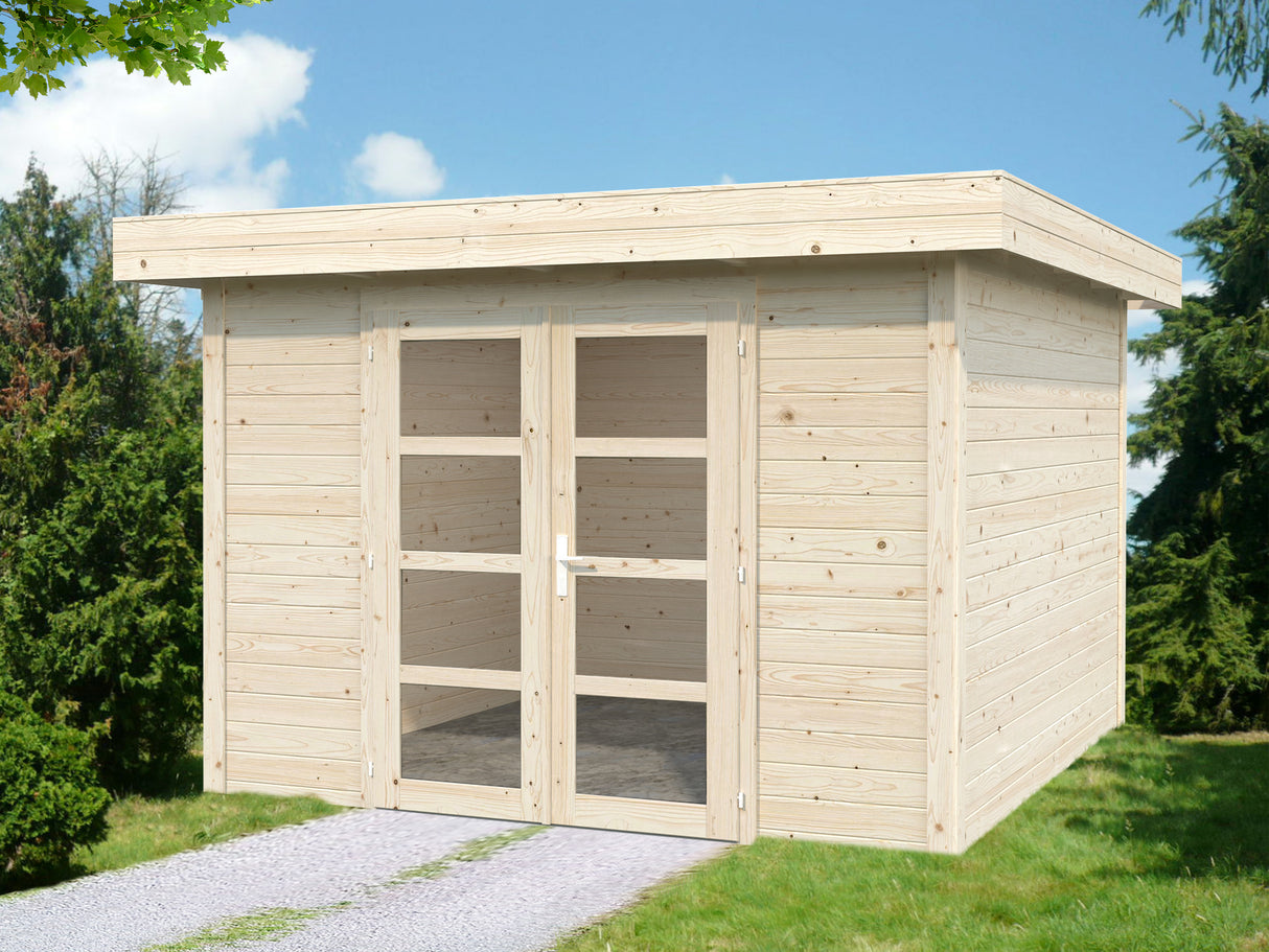 Volga (2,96x3m | 8,6m2 | 28mm) Log Shed - Palmako UK