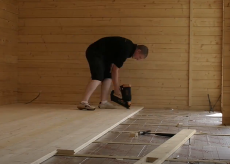 Adding insulation and floorboards to a garden summerhouse