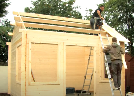 Installing purlins and roofboards to your summerhouse