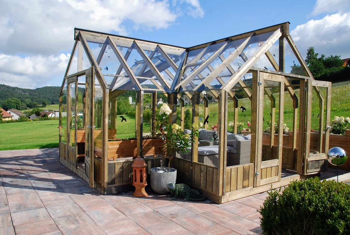 Emilia XL (4.2x5.4m | 19.1m2 | 18mm) Glasshouse