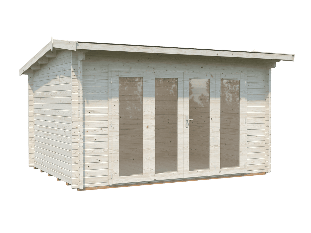 Ines M (3.2x4.1m | 11.1m2 | 44mm) Timber Sunroom with Double Glazed Bi-Fold Doors