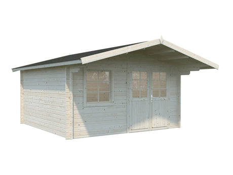 Britta S (4.1x4.1m | 14.6m2 | 40mm) Swiss Chalet Style Garden Log Cabin