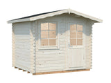 Emma S (2.6x2.2m | 4.6m2 | 28mm) Compact Alpine Style Garden Shed - Palmako UK