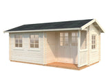 Susanna S (5.3x3.2m | 12.4m2 | 44mm) Traditional Homestead Log Cabin - Palmako UK