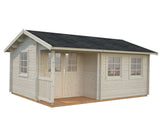 Susanna M (5.3x4m | 16.4m2 | 44mm) Traditional Homestead Log Cabin - Palmako UK