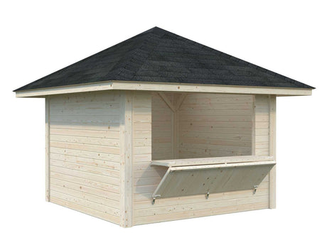 Bianca 104 (3x3m | 8.3m2) Kiosk With A Lockable Hatch