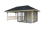 Bianca 204/504 (6x3m | 16.6m2) Garden Room With 3 Glass Walls And a Gazebo (Double Glazing Available) - Palmako UK