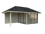 Bianca 205/505 (6x3m | 16.6m2) Glass Garden Room With Terrace (Double Glazing Available) - Palmako UK