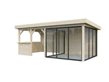 Lenna 408/708 (6x3m | 16.6m2) Glass Garden Room With Sliding Doors (Double Glazing Available)