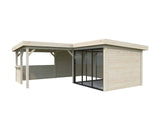 Lenna 409/709 (6x6m | 24.9m2) Glass Garden Room With Sliding Doors (Double Glazing Available)
