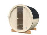 Anita S (2x1.6m | 0.9m2 | 42mm) Timber Garden Barrel Sauna - Palmako UK