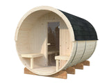 Anita L (2.2x2.9m | 1.6+0.7m2 | 42mm) Timber Garden Barrel Sauna