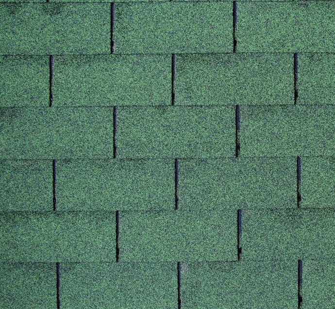 Roofing Material: Bitumen Roofing Tiles - Green
