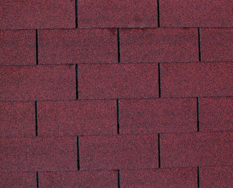 Roofing Material: Bitumen Roofing Tiles - Red