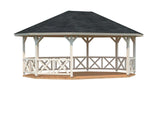 Betty L (4.7x6.2m | 25.0m2) Large Wooden Garden Gazebo - Palmako UK