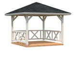 Betty XS (3x3m | 9.0m2) Square Wooden Gazebo - Palmako UK