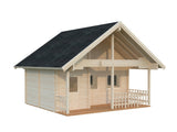 Leila 2 (6,2x5m | 20,0+10,4 m2 | 70 mm) Log Sauna House with Mezzanine Sleeping Loft
