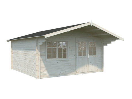 Britta M (4.5x4.5m | 17.5m2 | 40mm) Swiss Chalet Style Garden Log Cabin