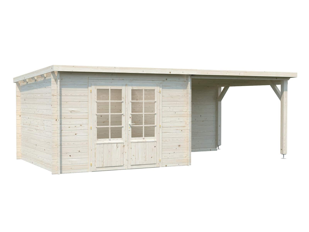 Ella (6.1x3.2m | 8.7+8.2m2 | 28mm) Roof Summer House