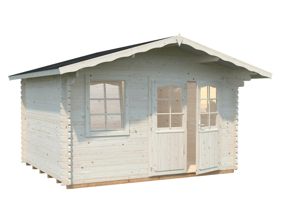 Emma M (3.8x3.2m | 10.4m2 | 34mm) Alpine Style Log Cabin